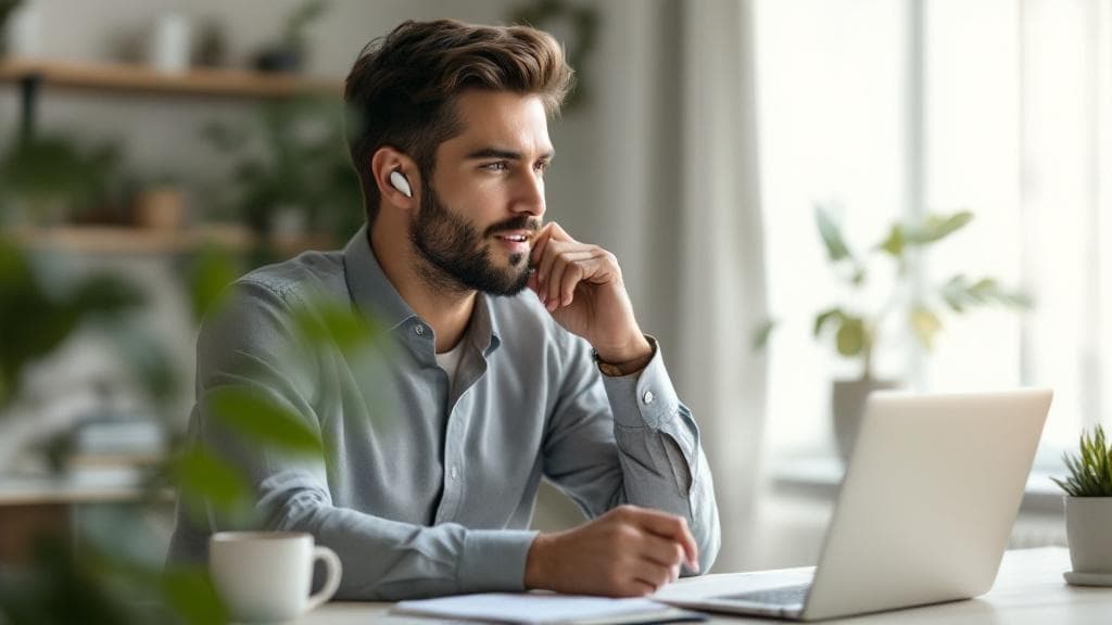 User engaging with FluentRole Coach speaking scenarios